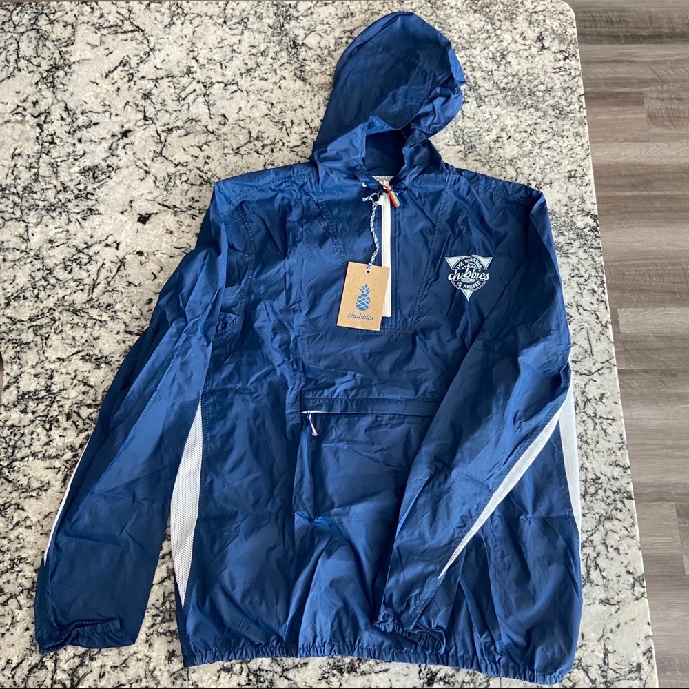 NWT chubbies pullover windbreaker (anorak)